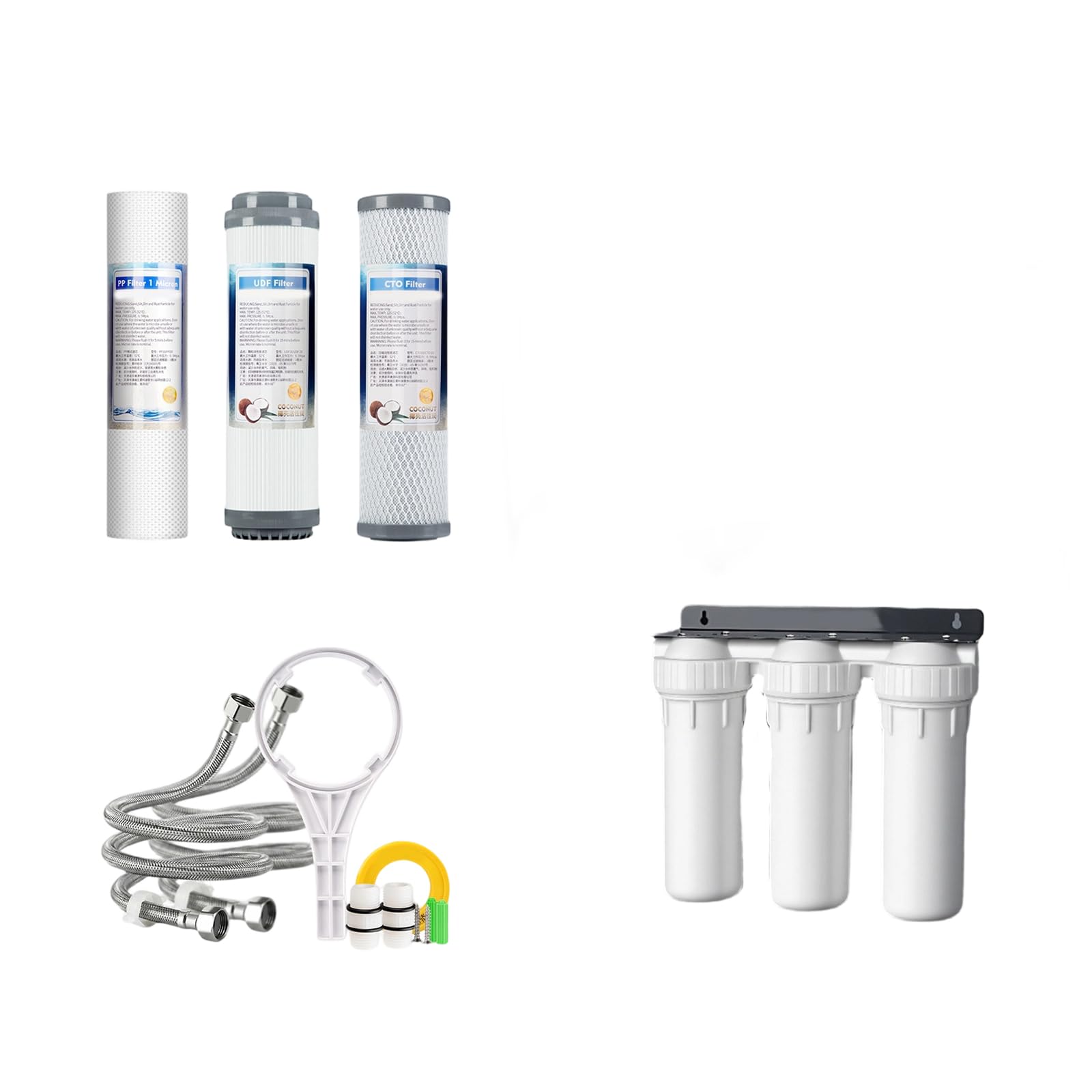 Efficiency 3 Stage PP Water Filtrations Systems 10Inch Drinking Water Filter for Clean Drinking in Household Mineral Filter