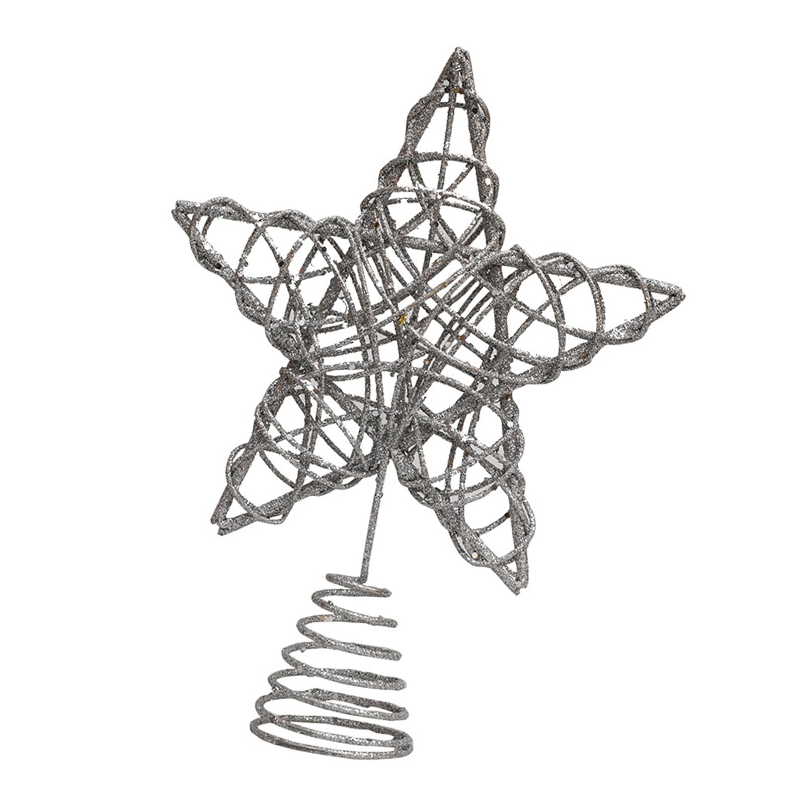 HZBB Star for Christmas Tree Top Sparkling Delicate Star Tree Toppers Portable Christmas Adornment Holiday Embellishment