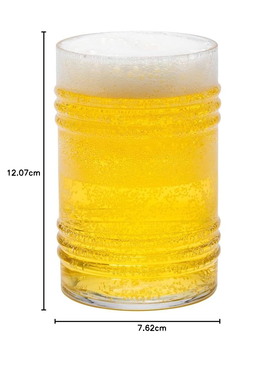 Restaurantware RWG0101 Bierglas, hoch, ca. 400 ml, transparent, glas, durchsichtig,