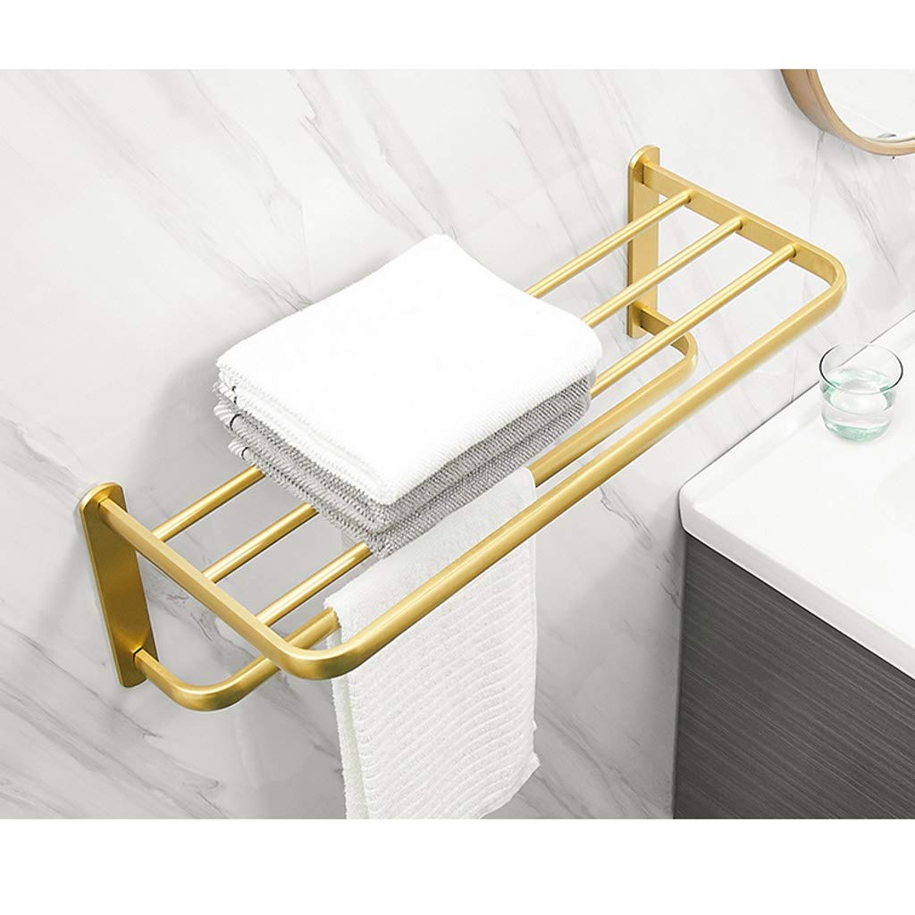 Estantes de baño, estante de Metal, estante de cocina, estante de almacenamiento para baño, ducha, galvanizado, baño, latón, estante de almacenamiento de Una Sola capa
