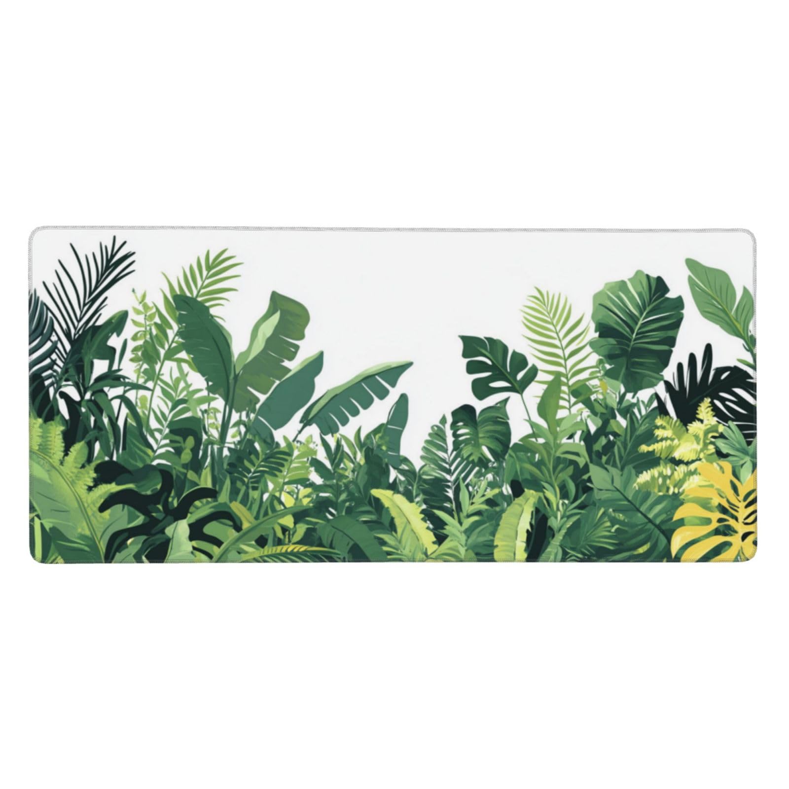 Tapis de Souris XXL 90 x 40 cm, Vert & Feuille Tapis de Bureau G667