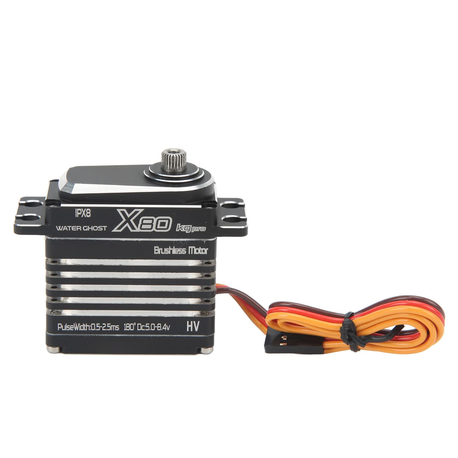 Servo Motore Brushless Resistente All'acqua, Alto Torque 80Kg Servo Digitale per Auto Barca RC 1/8 1/10