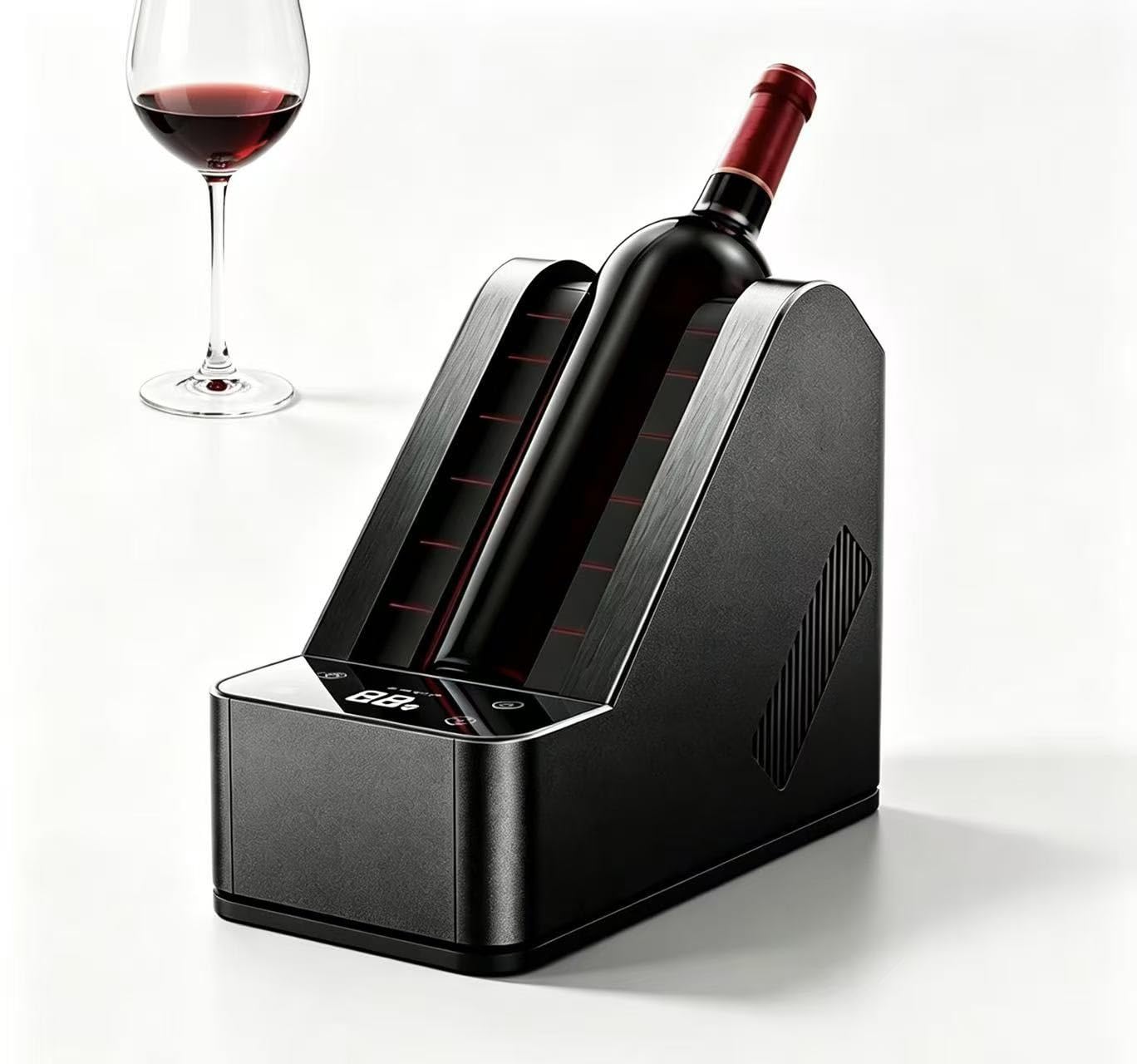 Enfriador de vino eléctrico, enfriador de vino portátil y champán