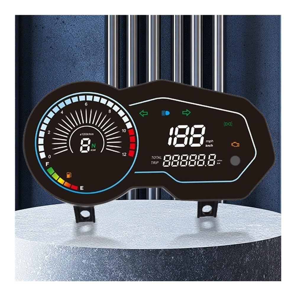 Velocímetro Digital para motocicleta, medidor de código | Velocímetro digital para motocicleta, medidor de código electrónico universal, tacómetro y pantalla para Italika 150z