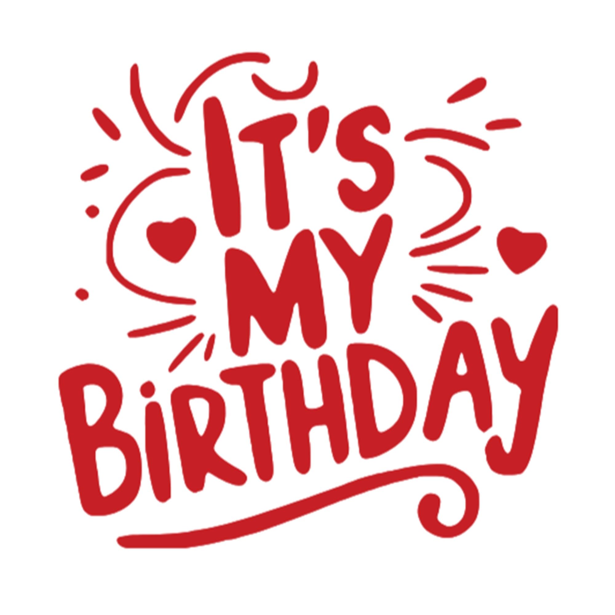 Amazon.com: It's My Birthday Iron On Decal, Heat Transfer Vinyl