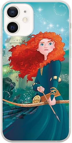 ERT GROUP Funda de teléfono móvil para iPhone 12 Mini Original y con licencia oficial Disney Patrón Merida 002 adaptado de manera óptima a la forma