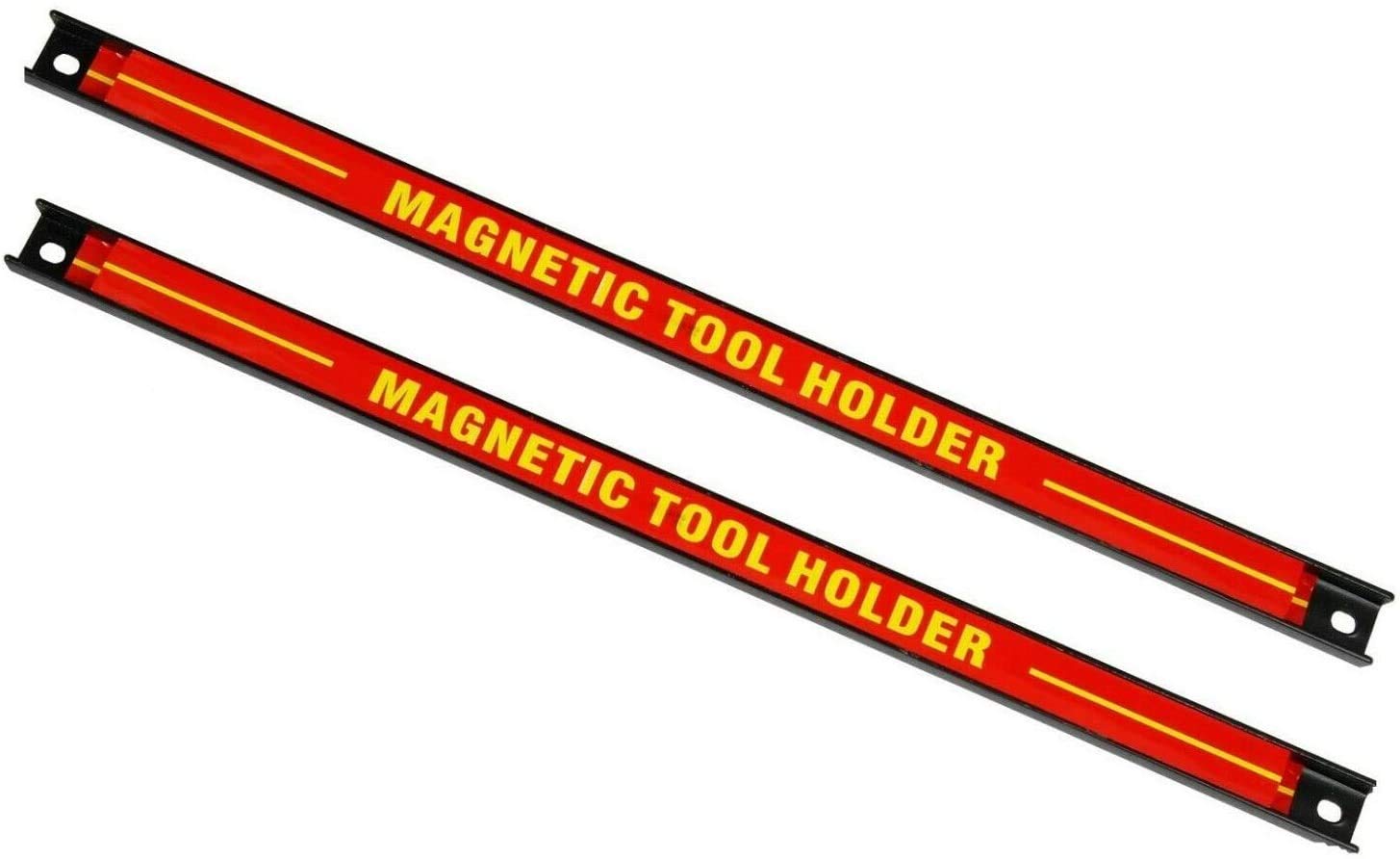 Sellnet - Set di 2 barre magnetiche per attrezzi da 60 cm, supporto magnetico per parete