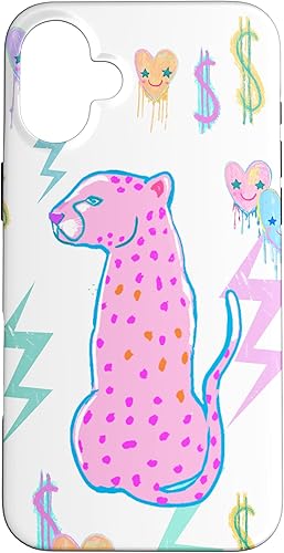 Vista 55 de iPhone 11 Pro Max Preppy Art Cheetah, Pink Cheetah, Preppy Art - Funda estética