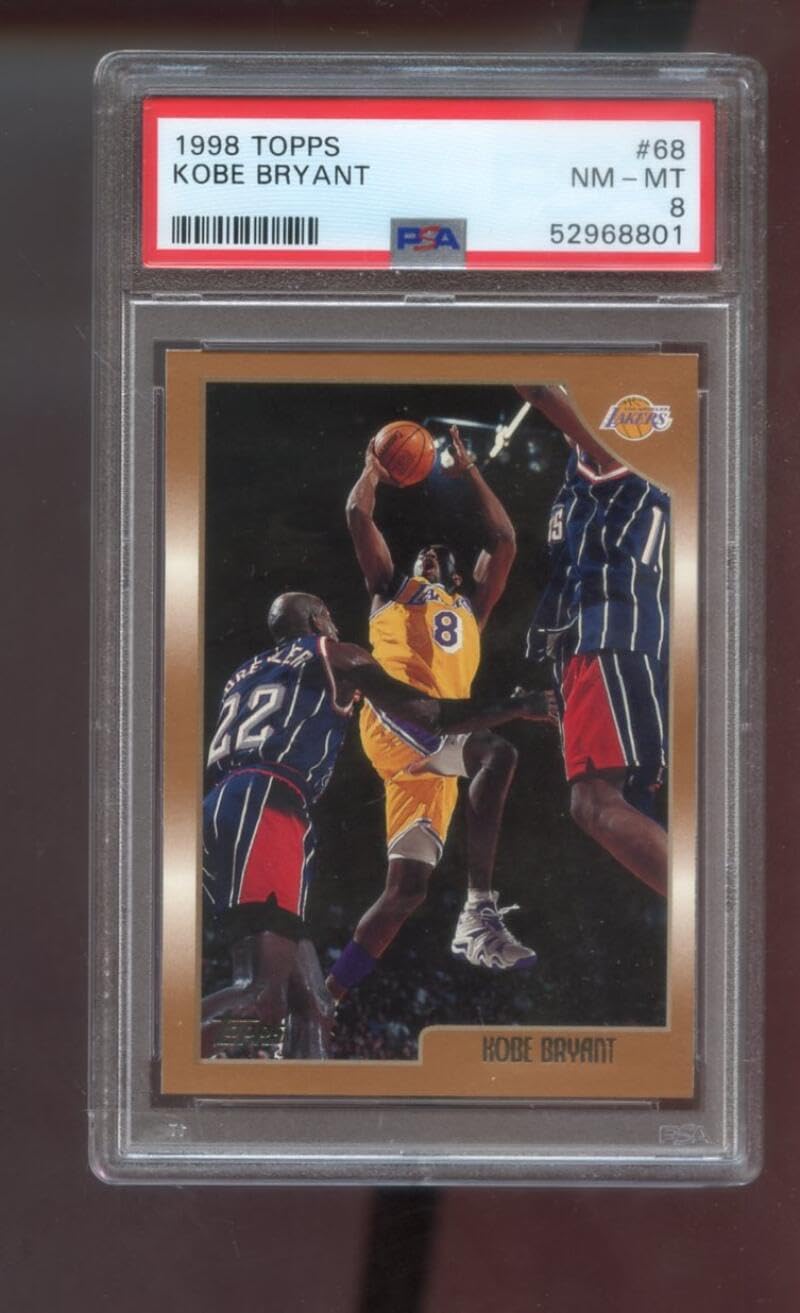 1998-99 Topps #68 Kobe Bryant PSA 8 Graded Basketball Card NBA Los Angeles Lakers 1998-1999 98-99