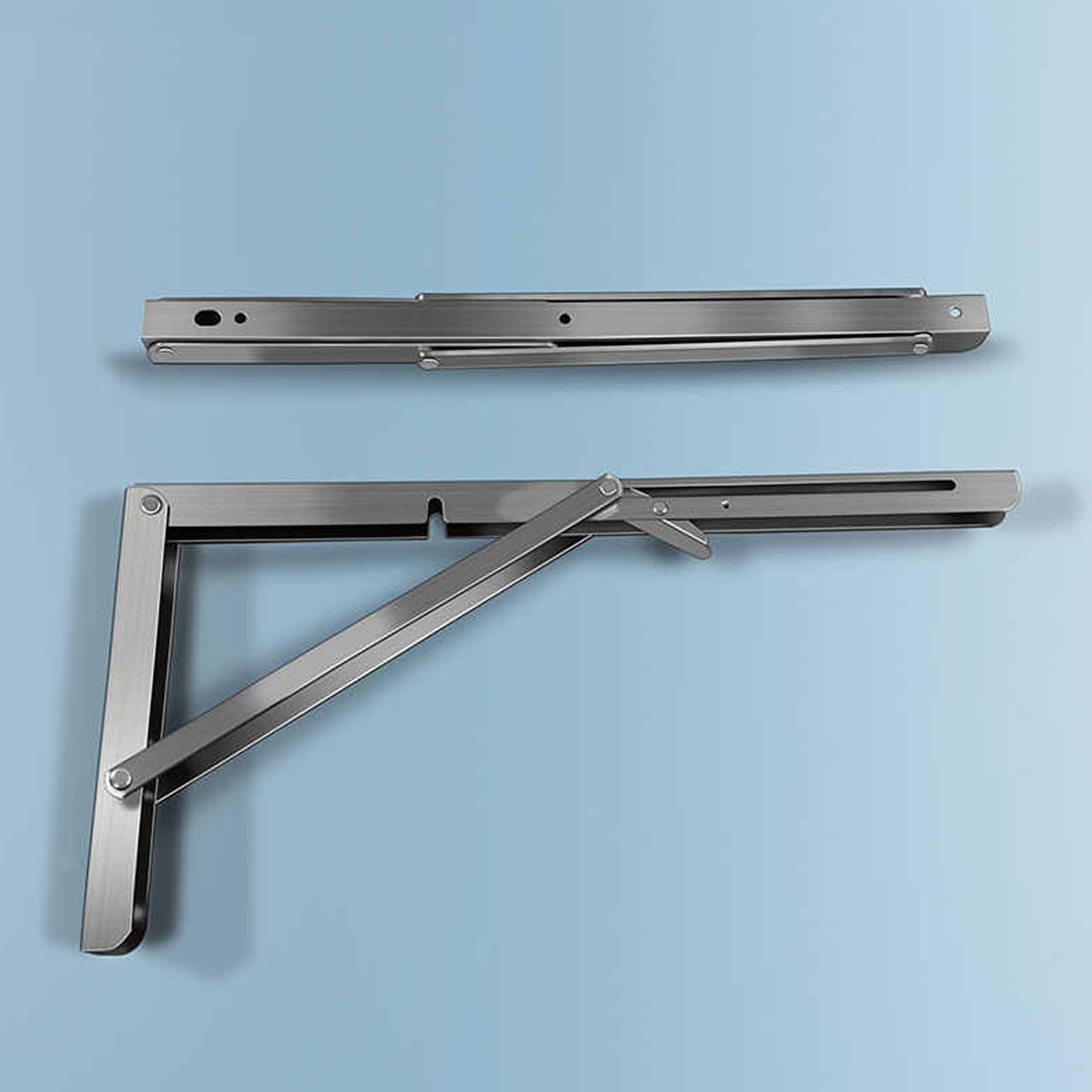 Mensola pieghevole da parete in acciaio inox, versatile, per cibo, camion, barbecue, barbecue, cucina all'aperto, tavolo da preparazione per ristoranti (99 x 40,6 cm)