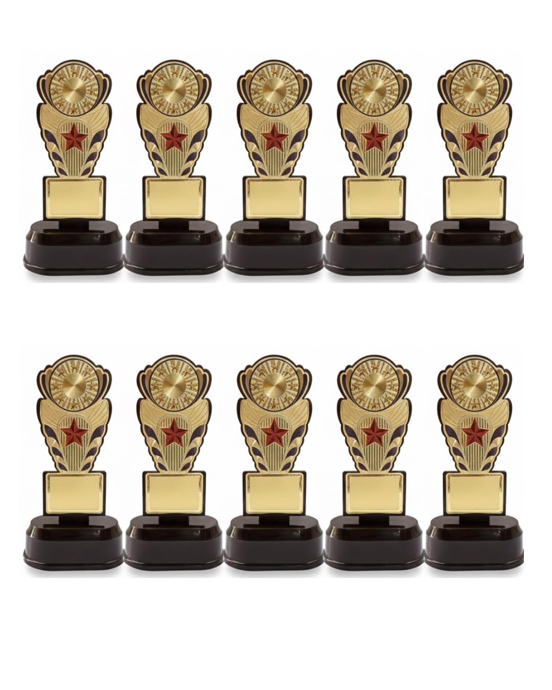 Premium Wooden Award Trophy – Pack of 10 | Star Achievement Memento for Corporate Awards, School Functions, Sports Events & Employee Recognition (8 Inches)-picture-16