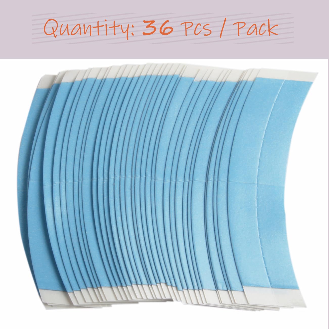 FeiHong 36 Pcs Lace Front Tape for Wigs, Waterproof Double Sided Strong Adhesive Wig Glue for Hairpieces Toupee and Hair Extensions