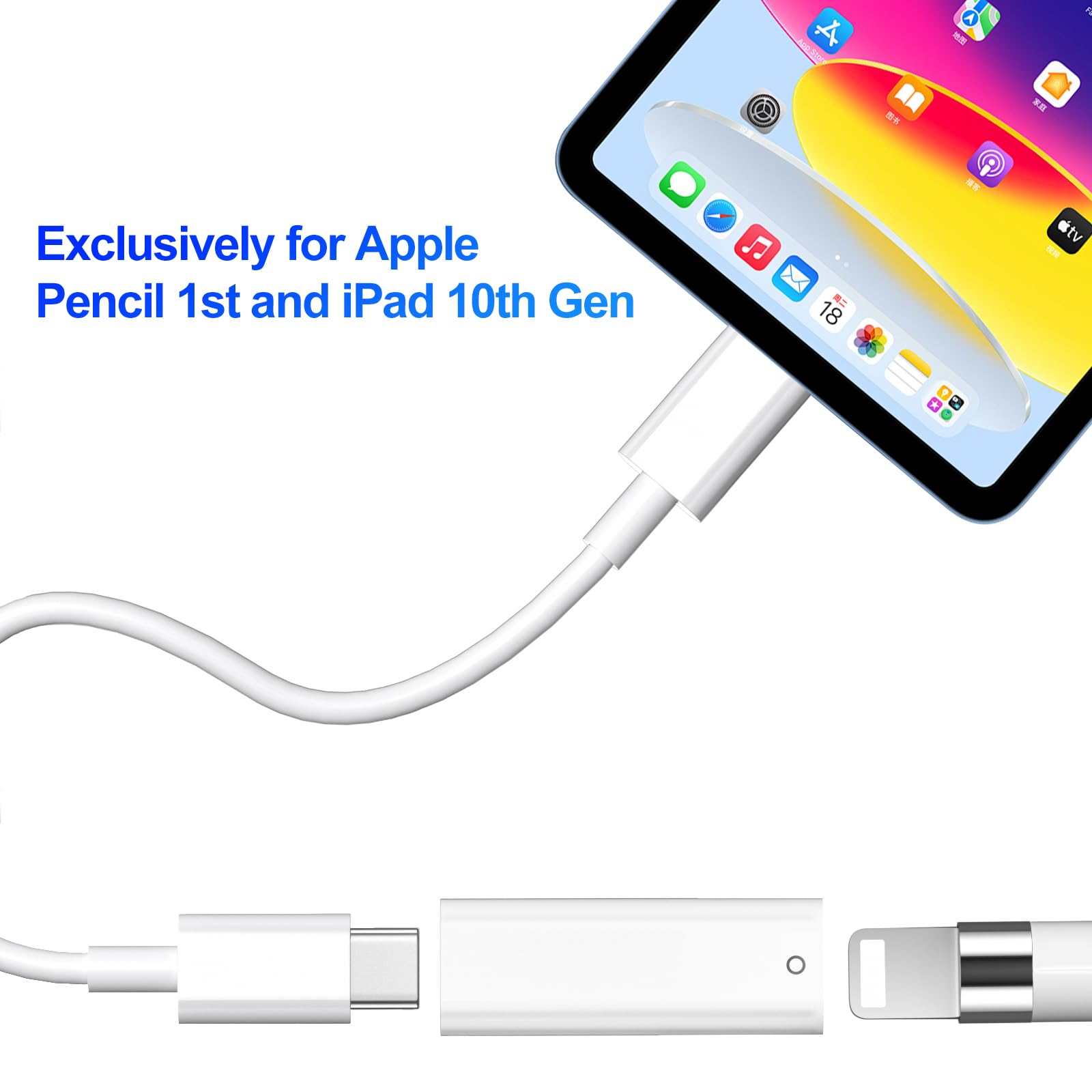 Amazon.com: APETOO for Apple Pencil Adapter USB-C to Pencil