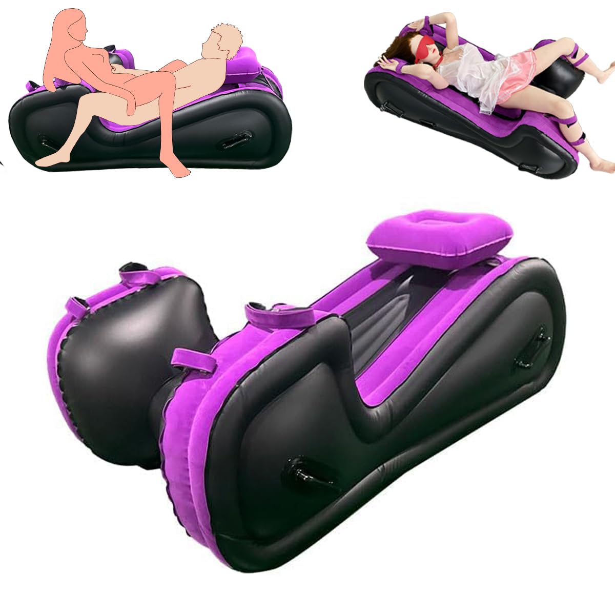 Sex Sofa Inflatable Bed Sex Furniture Split Leg BDSM Slavery Sex Chair for G Point Position Couple Help Sex Pillow Pillow Adult Sex Toys