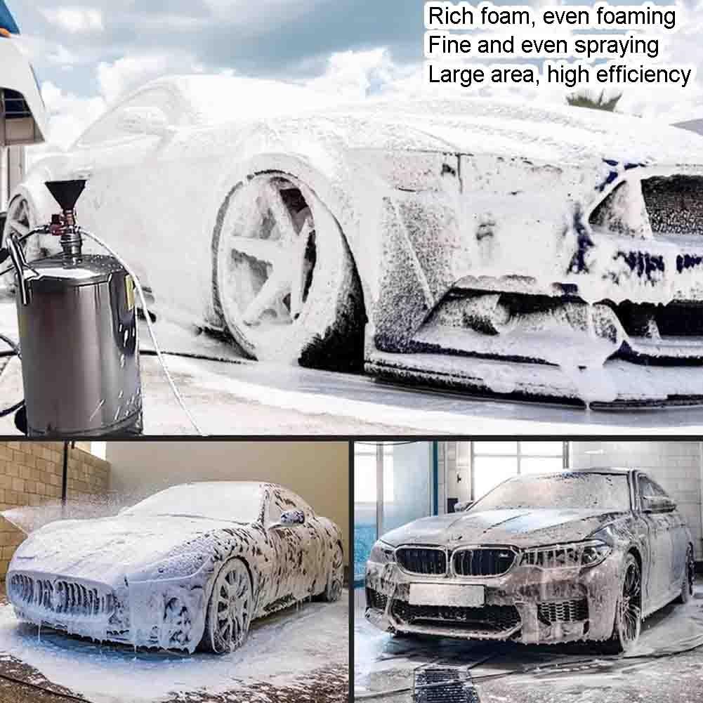YJEUZCD Foam Sprayer with Stainless Steel Tank, Car Wash Shampoo Sprayer, Pressure Washing Foam Cares Cannons, Lawn Garden Water Cleaning Beauty