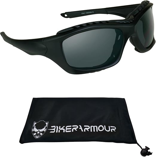 Motorcycle glasses with foam Clearance