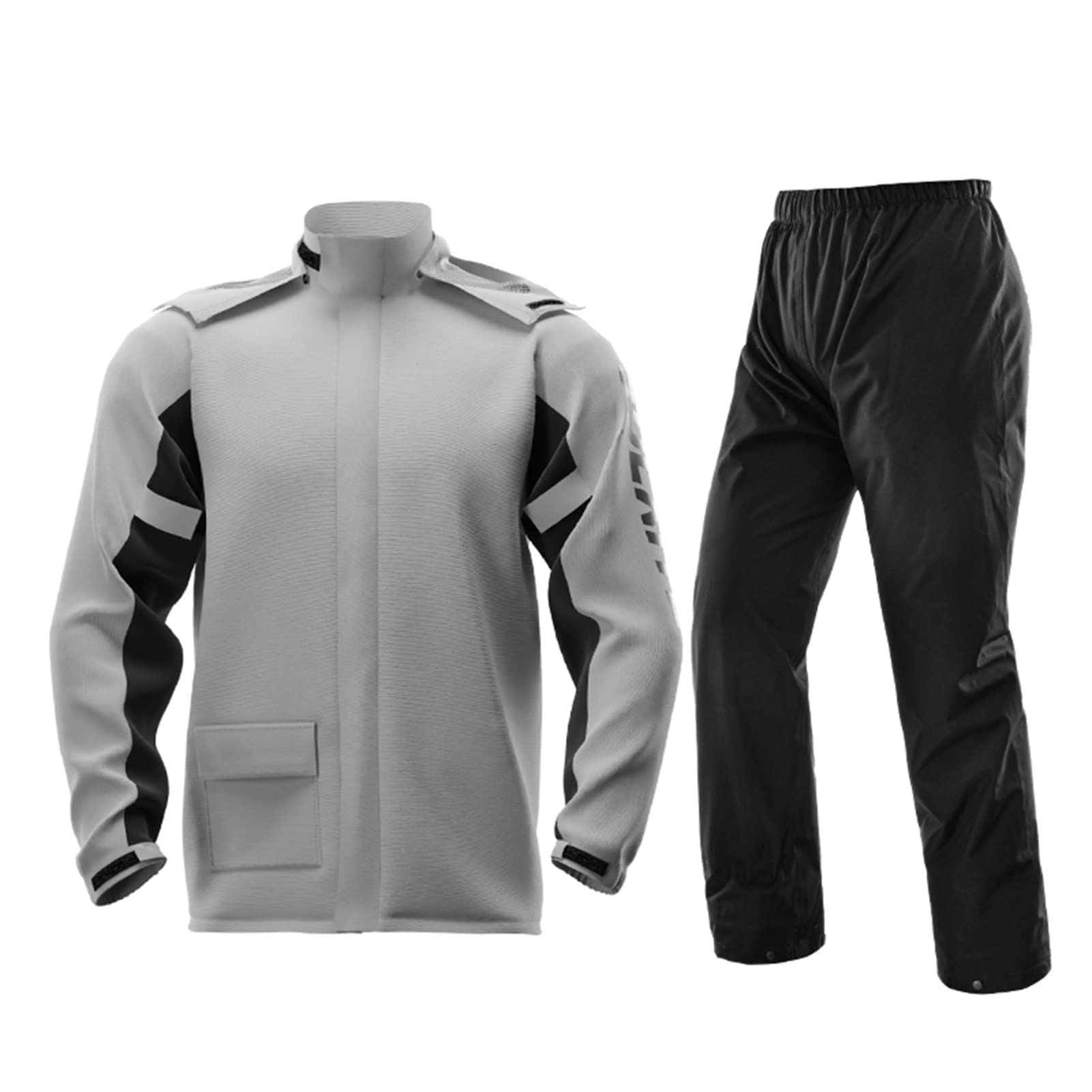 Mężczyźni Wodoodporny Rain Garnitur Kurtka i Spodnie Zestaw, Oddychające Unisex Rain Płaszcz Motocyklowy Rower Rain Gear Wiatroodporny Z Kapturem, Do Wędrówki, Jazda na rowerze - M/l/xl/xxl/3xl