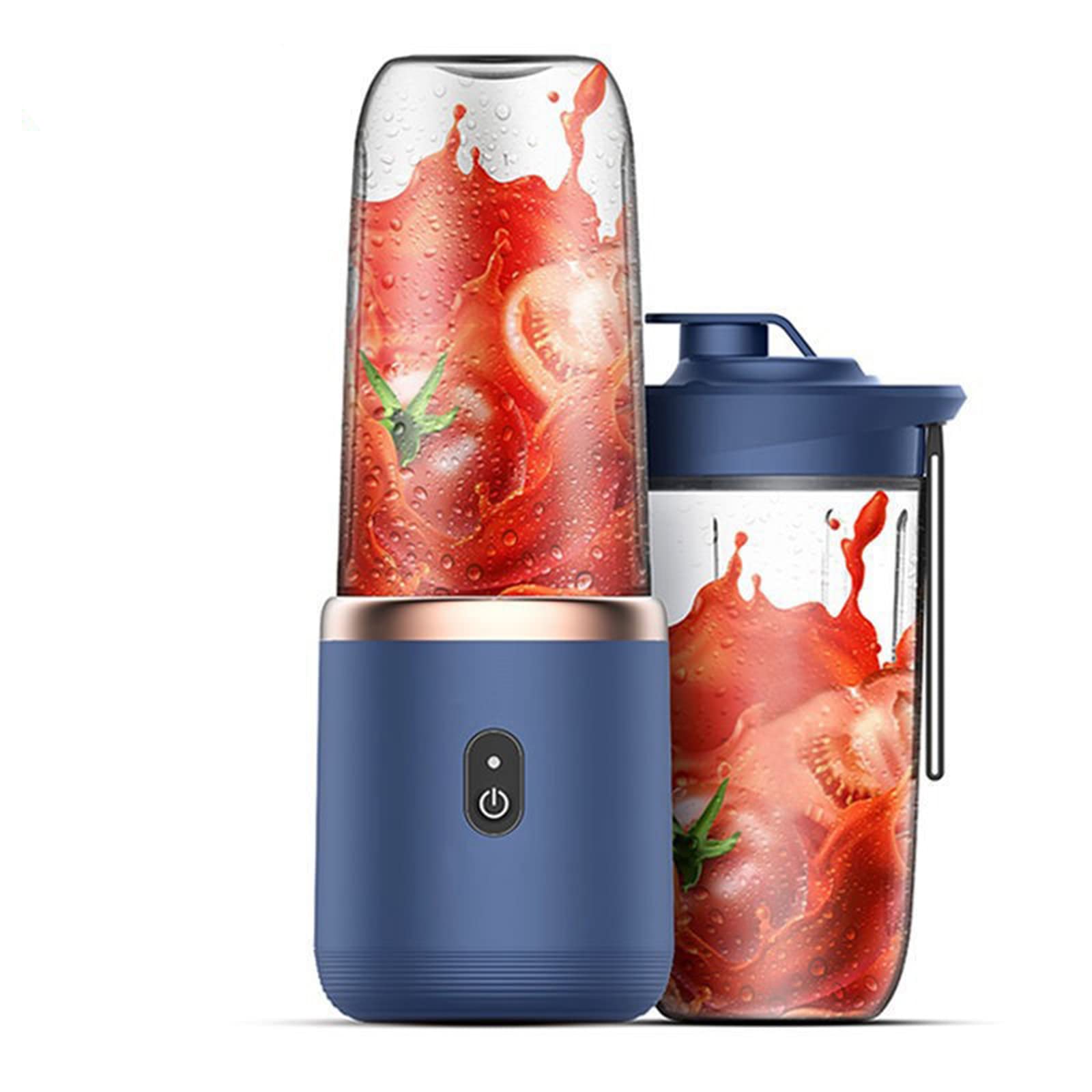 Mixeur portable bleu pour en finir avec les grumeaux de vos shakes et smoothies de fruits