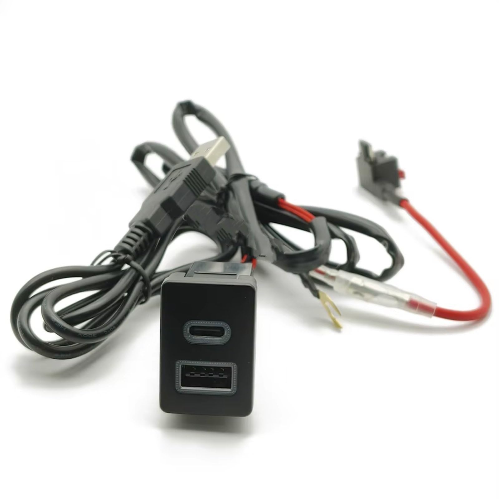 Enchufe módulo USB AUX Enchufe USB De Consola Compatible Con Toyota Para Prius Coche Para Cargador PD Carga Rápida QC3.0 Carga Teléfono Audio U-disk Flash Socket