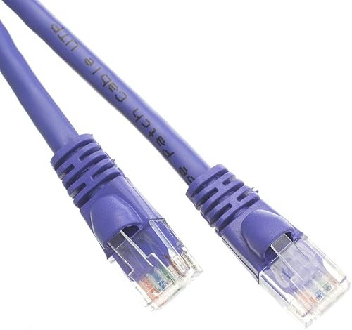 Cable Ethernet Cat6, 24AWG, conector de placa dorada RJ45, 4 pares de cobre trenzado, cable de conexión de red de Internet de par trenzado sin