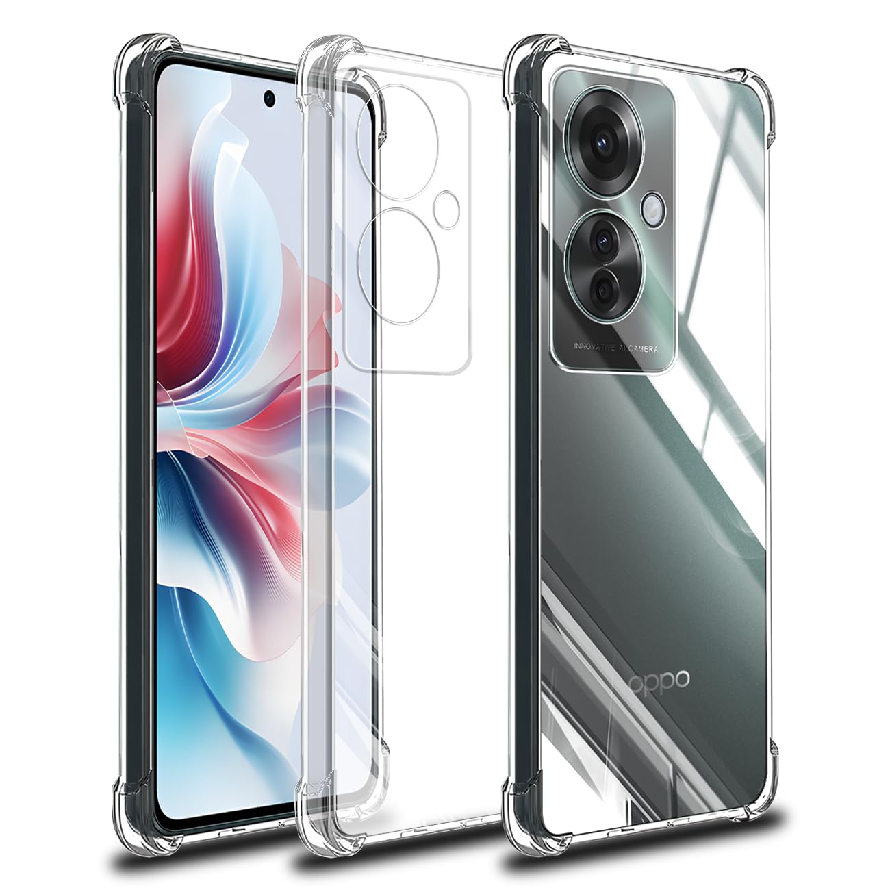 最終値下げ!OPPO Reno11A グリーン クリアケース付き OPPO Reno11 A ケース reno11a スマホケース Reno 11A クリア