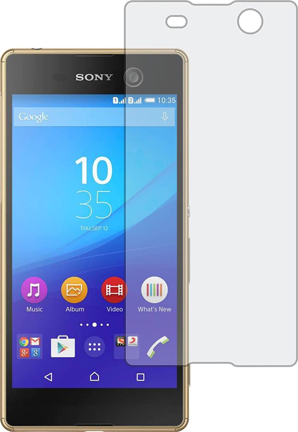 I WANT IT Anti Glare Eye Protection Matte Finish Flexible 9H Nano Fiber Shatter Proof Impossible Screen Guard (Not A Tempered Glass) For Sony Xperia M5