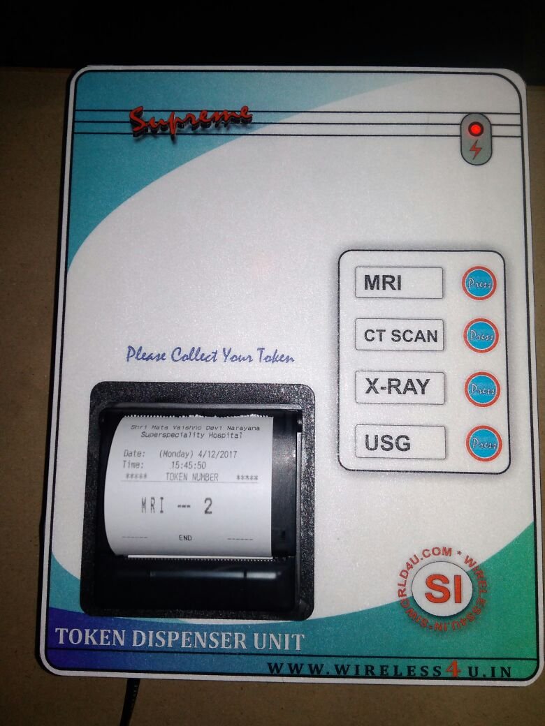 MRI_CT_XRAY_USG Token Dispenser System 4- One Dispenser Wireless-image-32