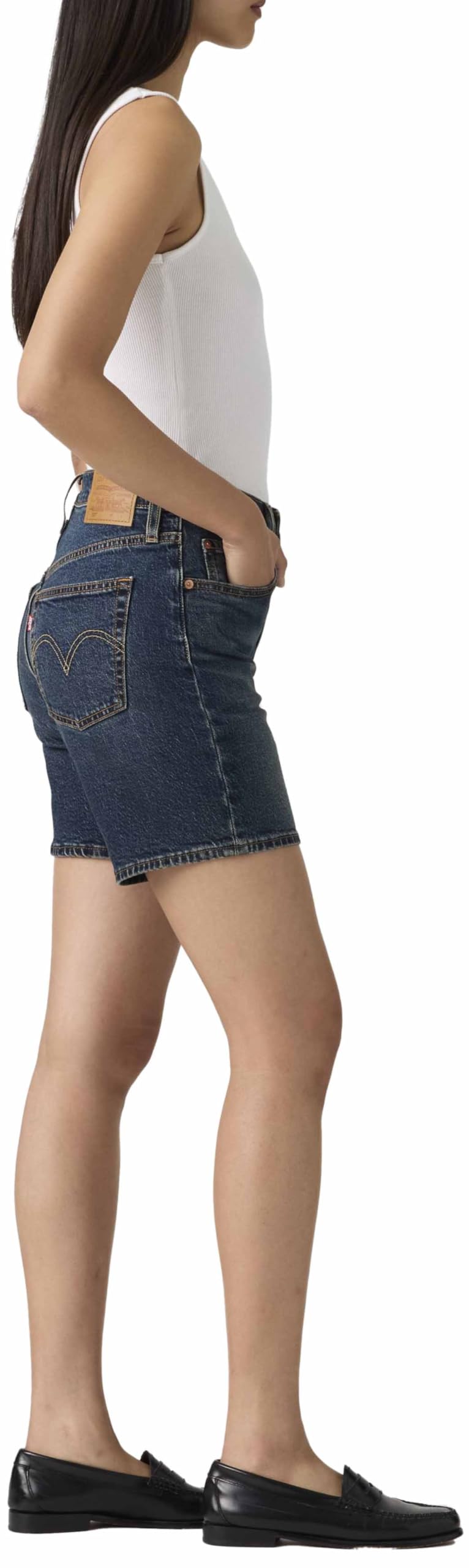 Levi's Damen Shorts 501 Mid Thigh Short Lw