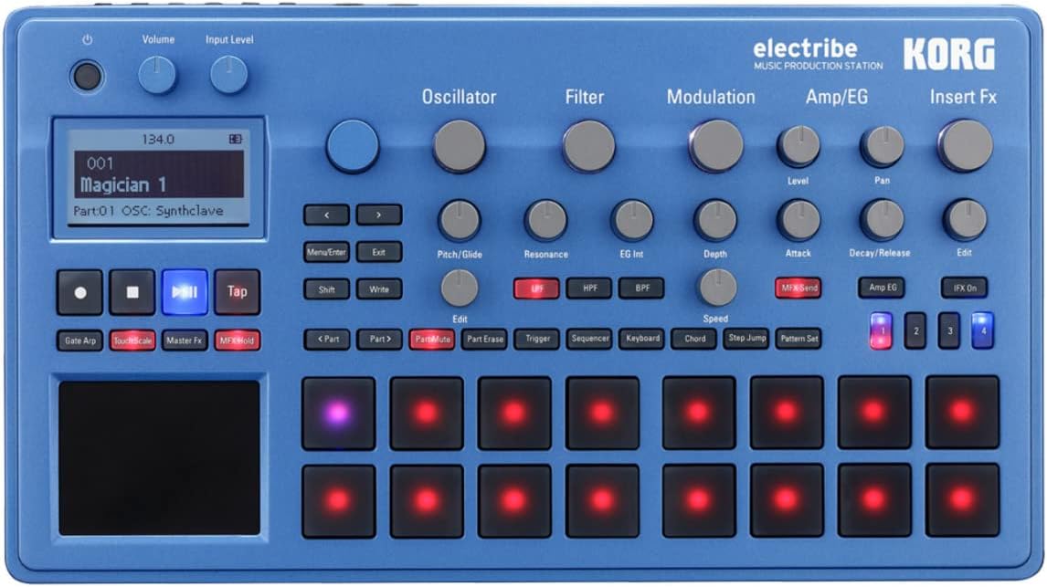Electribe Synth In Emx Blue with V2.0 Software ELECTRIBE2BL