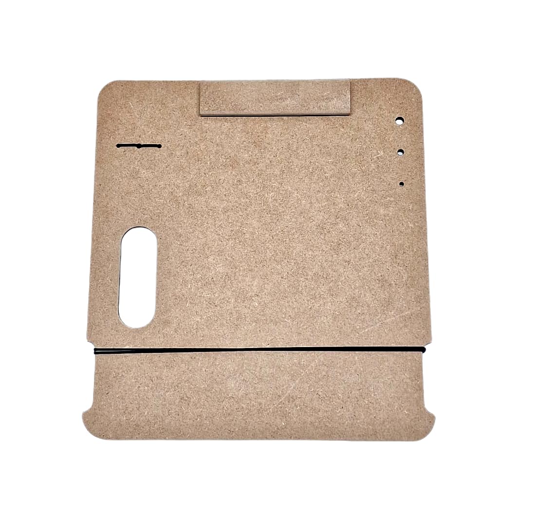 Travel Drawing Board MDF Sketch Board With Elastic Magnet Pen & Paint Brush Wooden Tote Hardboard Clipboard with Handle - Painting, Sketching & Drawing - Studio, Art Class & Office (A4/A5 - (36x33cm))