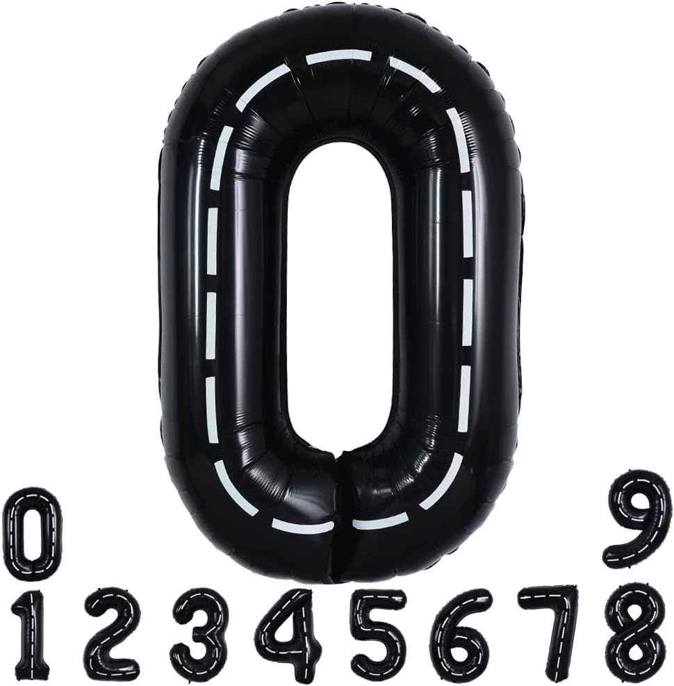 TONIFUL Race Car Black Balloons Car Birthday Party Supplies