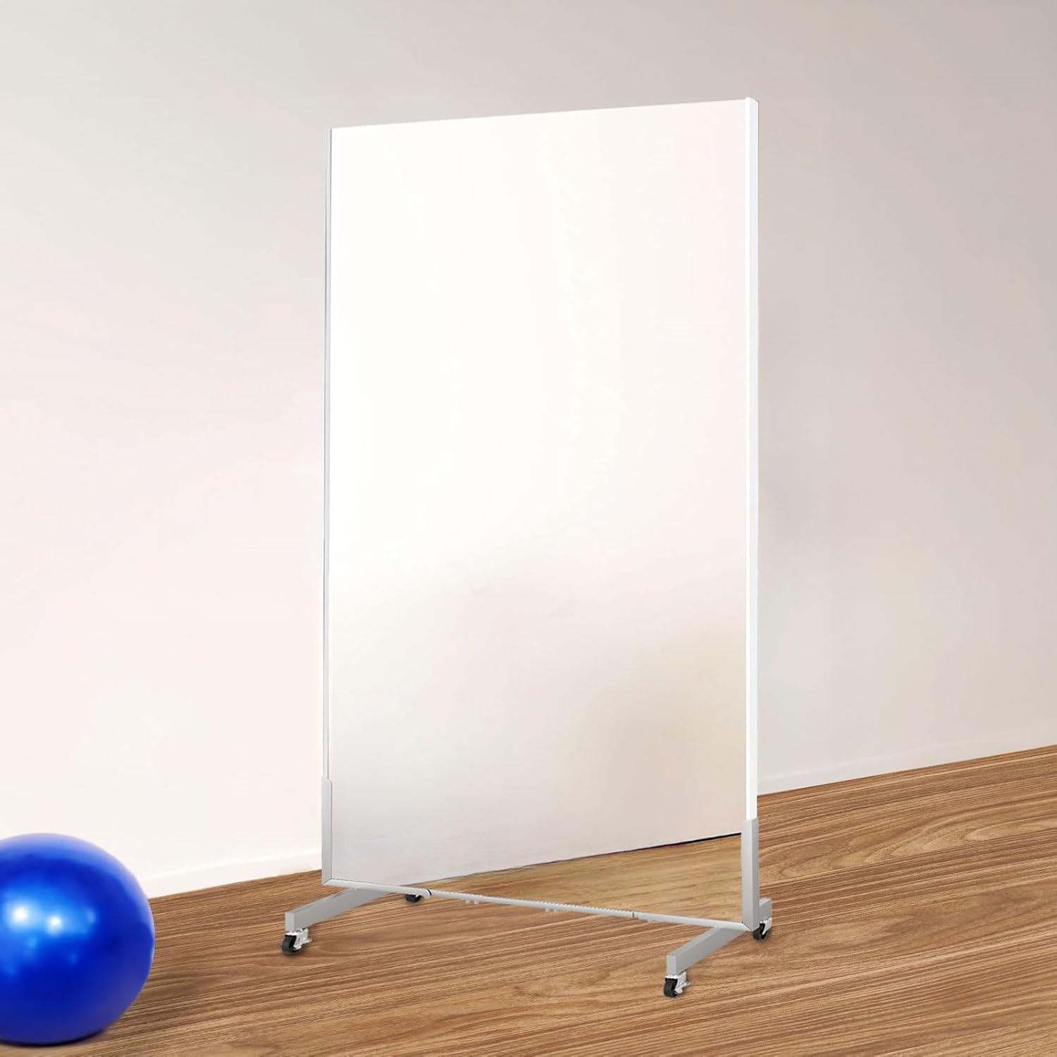 スタンドミラー 姿見鏡 全身鏡 軽量 160cmx50cm ゴールド 1338