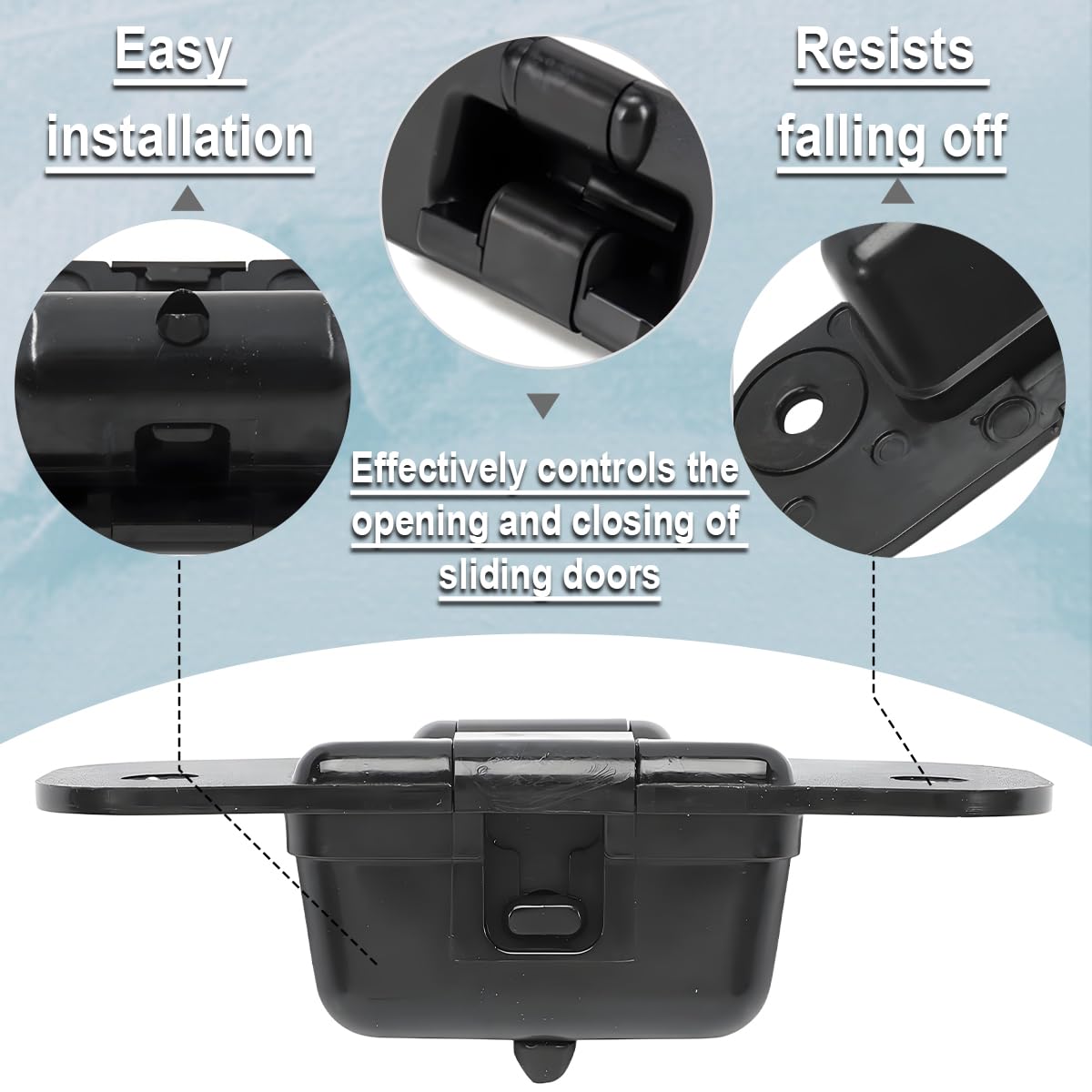 ZAMDOE Localisateur de Porte coulissante latérale de Voiture pour Vauxhall Vivaro A B [2001-2019] pour Renault Trafic Mk2 Mk3 Kangoo 2 pour Nissan Primastar pour Fiat Talento 4414472 8200075742