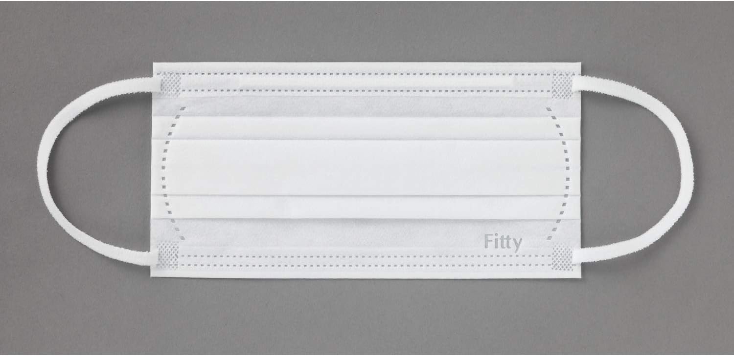 Маска Fitty 7DAYS Mask EX PLUS 60шт белая немного большего размера, фото 7