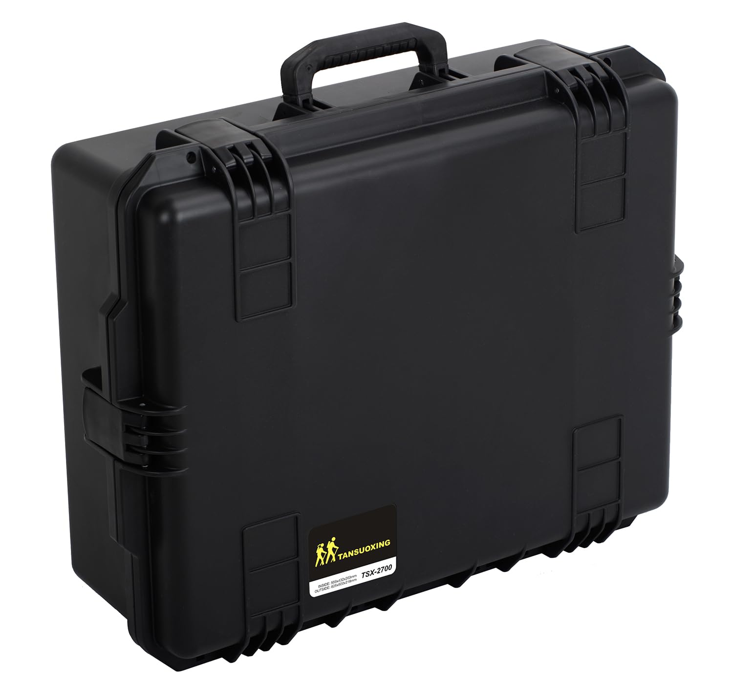 TANSUOXINGImpact Hard Case With Customizable Foam, Waterproof & Dustproof 24.6 x 19.7 x 8.6 Inches Protective Camera Case With Handle, Tool Box (Black)