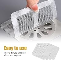 Vista 4 de Pegatinas desechables para drenaje de pelo, 2025 pegatinas desechables mejoradas para filtro de drenaje de piso, protector para drenaje de baño
