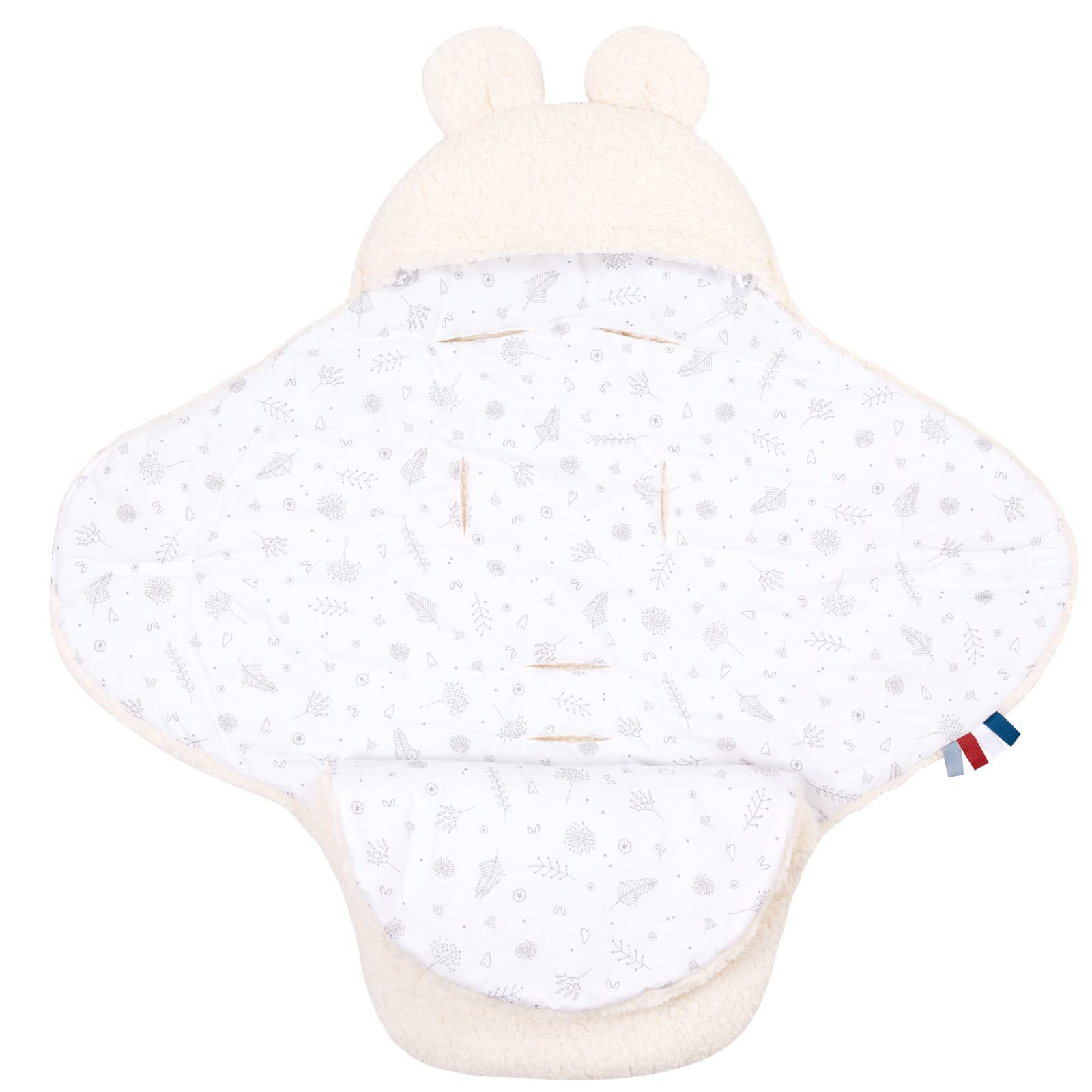 Coperta Bellochi Per Ovetto E Passeggino - Morbida In Cotone, 90x90 Cm, Bianca, Invernale E Confortevole - Foto 10