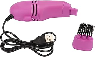 Mini Nail Dust Collector, Desk Dust Vacuum, Nail Dust Vacuum Machine, Negative Pressure Large Suction, for Keyboard, Nail Art Use (Blue)