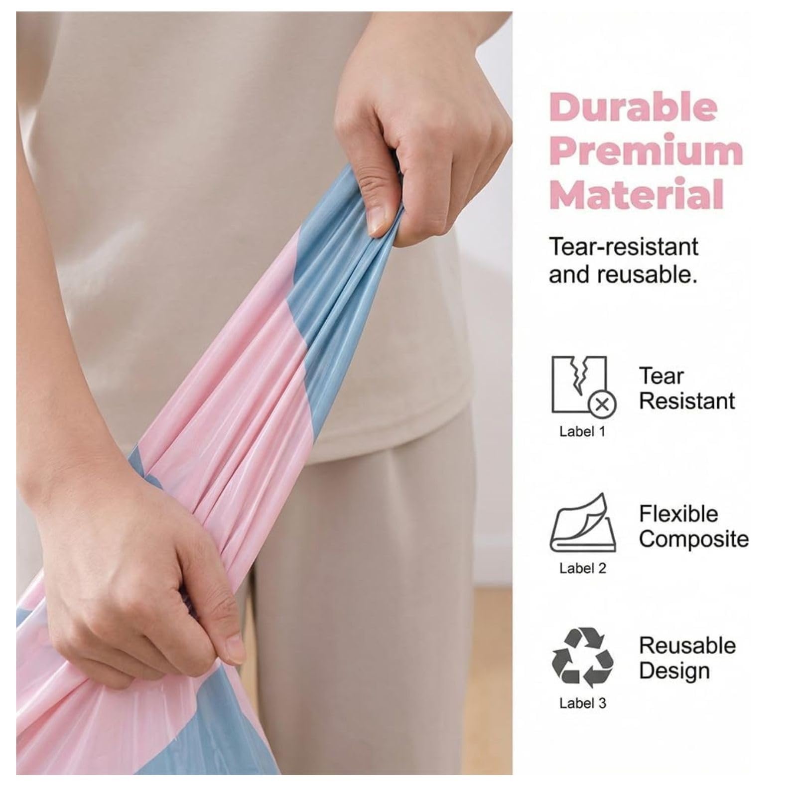 Bolsas de Almacenamiento de Vacío sin Bomba Bolsas De Almacenamiento Al Vacío Sin Bomba Bolsas Compresión En Forma Cubo for Ahorrar Espacio Sello A Presión(5,M)