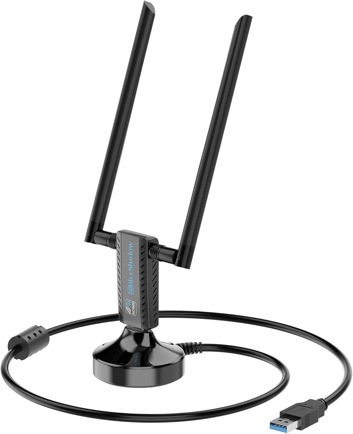 Blueshadow USB WiFi Adapter AC600 Wireless Network Card & AC1900 WiFi Dongle for PC Games, Dual Band 2.4G/5G for Desktop Laptop PC Support Windows XP Vista/7/8/8.1/10