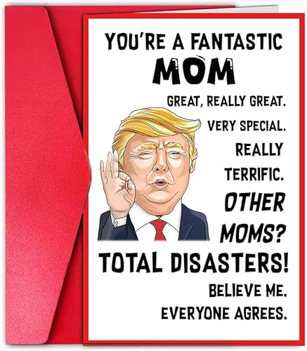 You're A Fantastic Mom - Mothers Day Gift Card, Unique and Funny Card for Mom wi