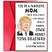 You're A Fantastic Mom - Mothers Day Gift Card, Unique and Funny Card for Mom with Envelope - Gift from Husband Son Daughter, Greeting Card for Birthday, Mother's Day