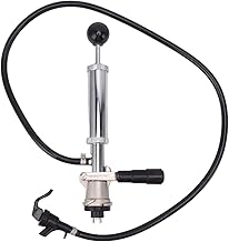 Beer Keg Pump, 4inch Stainless Steel Keg Tap Hand Pump, Durable D System Keg Pump, Beer Tap Kit for Homebrew Bars Restaurants Wedding Picnic