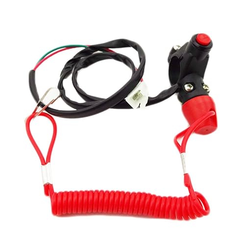 TC-Motor Interruptor de parada de seguridad para bicicleta de bolsillo con botón para motor de 2 tiempos, Mini Moto Dirt ATV Quad 4 Wheeler Minimoto