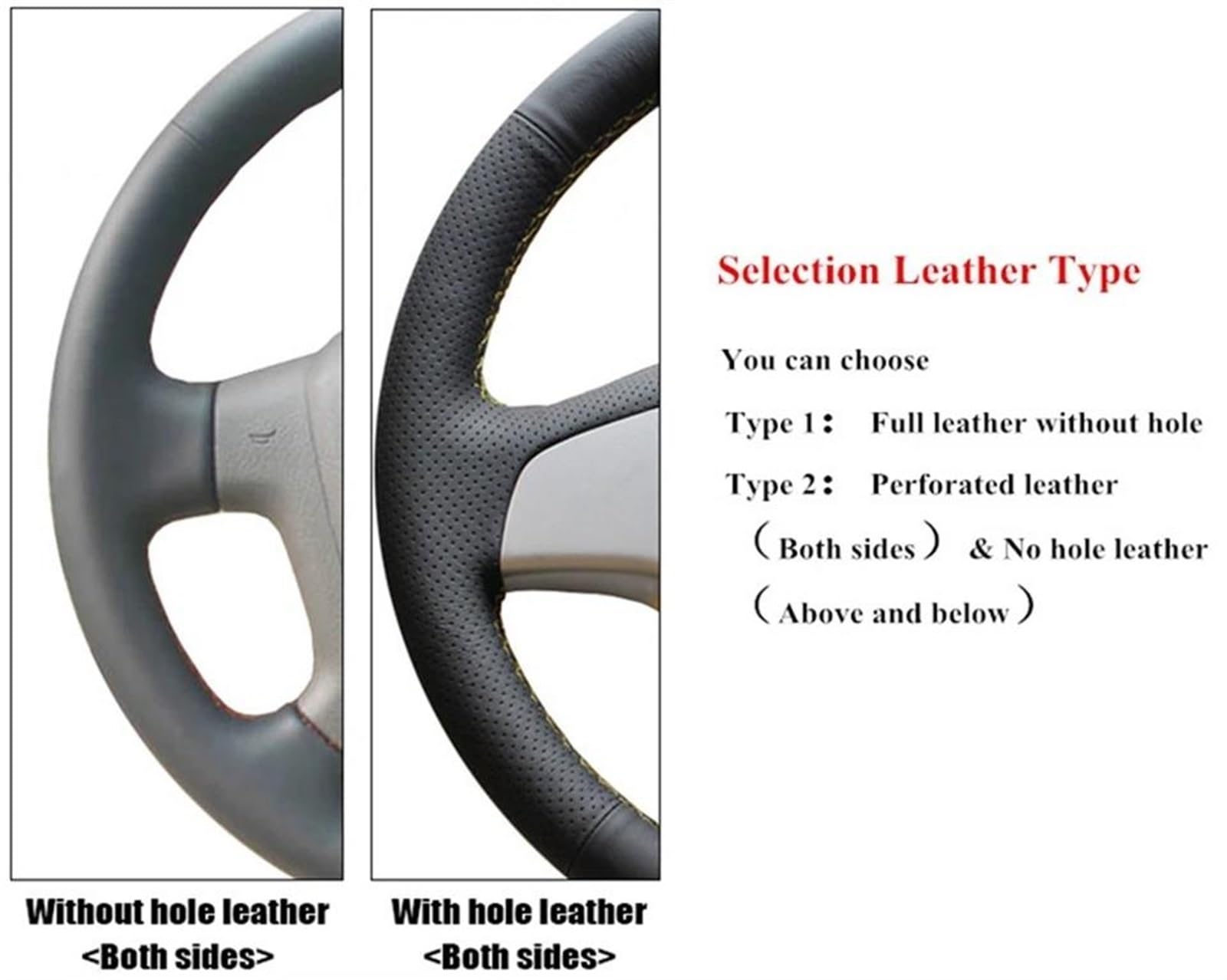 Für Land Für Rover Für Freelander 2 2007 2008–2018, Perforierter Lederbezug Für Das Lenkrad Mit Flechtmuster Teile(Light blue3)