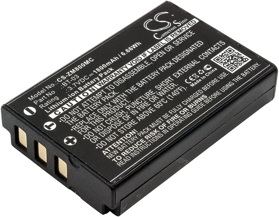 Miniatura 1 de Zoom BT-03 - Batería de repuesto compatible para grabadora Zoom Q8,