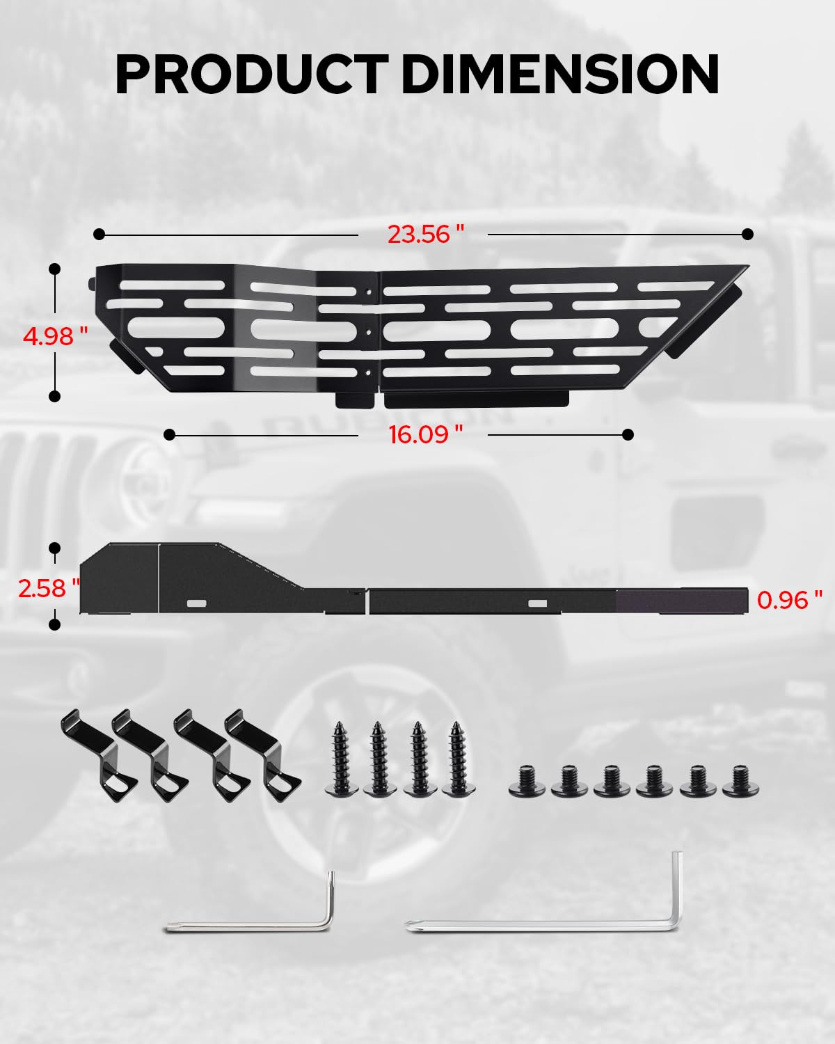 Upgrade Metal Front Door Storage Pocket Molle Panels For Jeep For Jl Jlu 4xe 20182025 For Jeep Jt 20202025 Storage Box Not For Power Seats 2pcs | Today's Deals