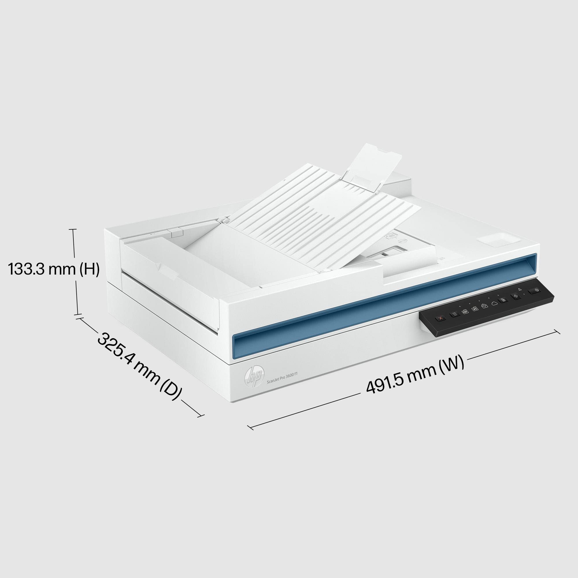 Scanner HP Scanjet Pro 3600 F1 20G06A Piano ADF Fronte/Retro 3000 Pagine/Giorno 1200 dpi USB Bianco