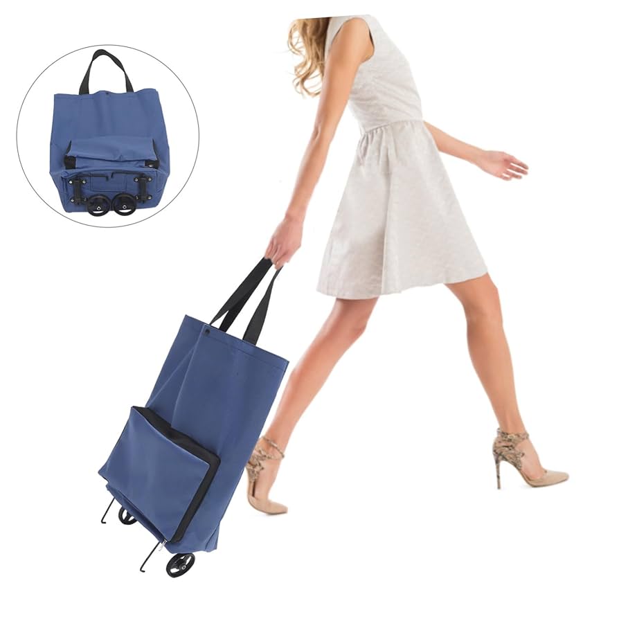 Amazon.com - Hohopeti Wheel Grocery Bag Thicken Shopping Bag