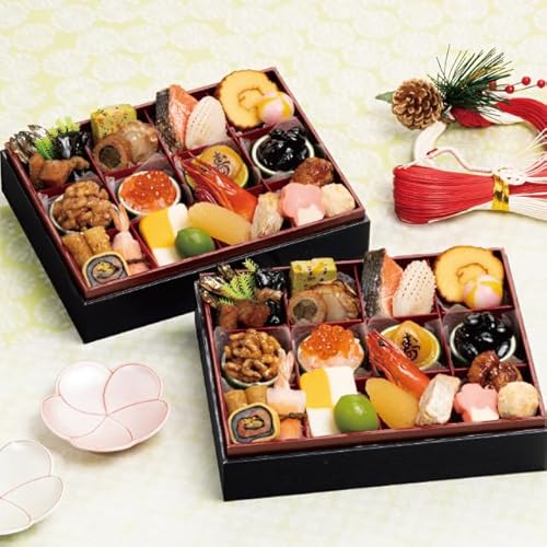 【12月30日お届け】 千賀屋謹製 迎春おせち料理「舞千」冷蔵 和風二折 26品 2人前